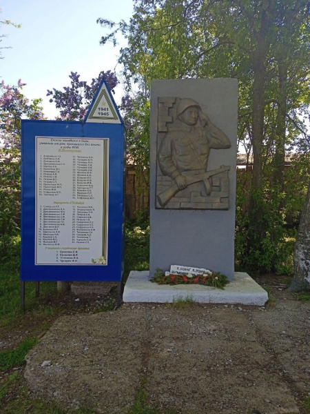Памятник участнику Великой Отечественной войны майору А.Г. Теплякову