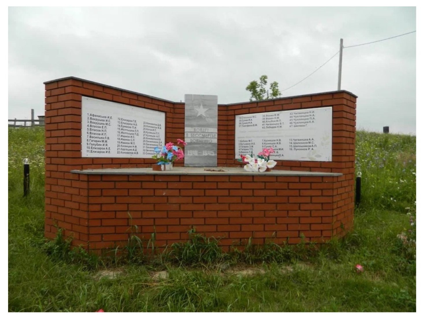 Памятник погибшим односельчанам в годы Великой Отечественной войны 1941-1945 гг.